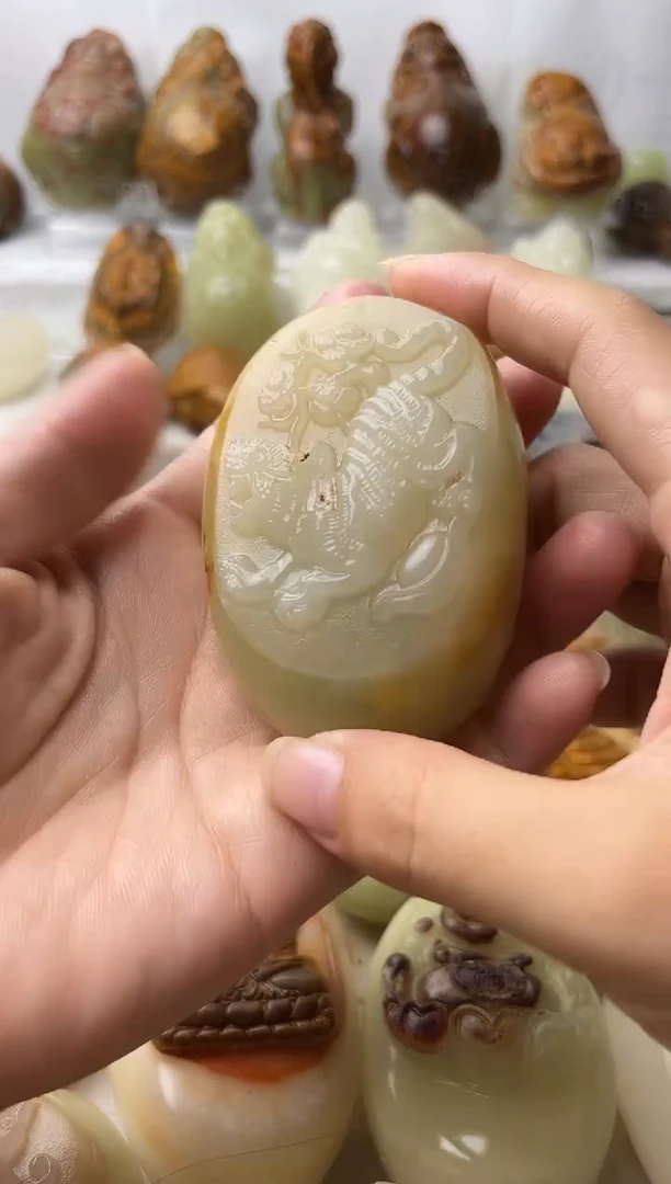 石材天然方解石棉纹正常介意勿拍不退换虎