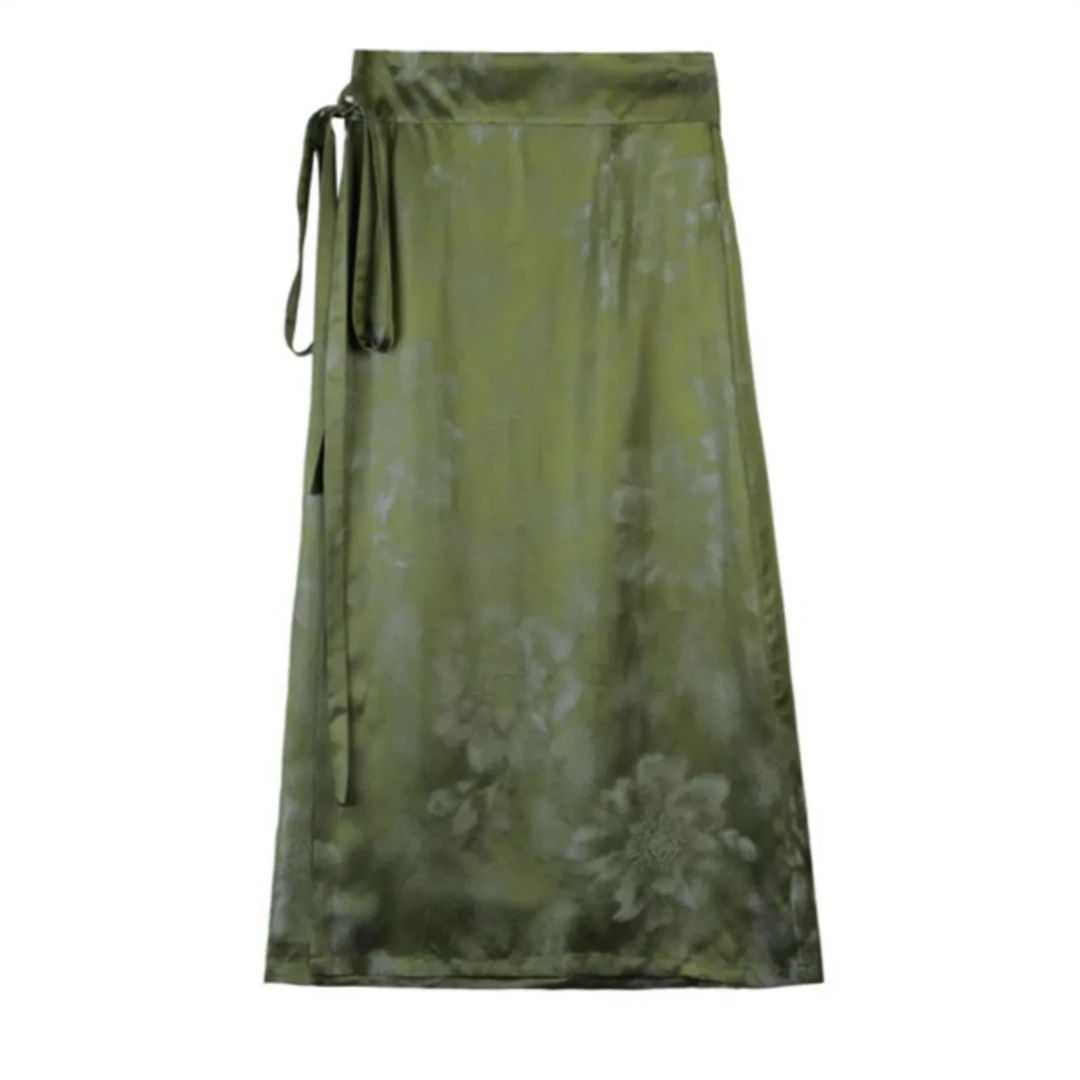 芹 新中式 31625 桑蚕丝沙画半裙