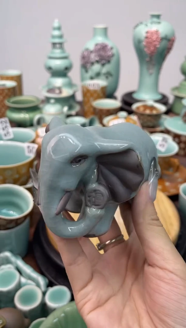 特价福利 微瑕 慧仙青瓷