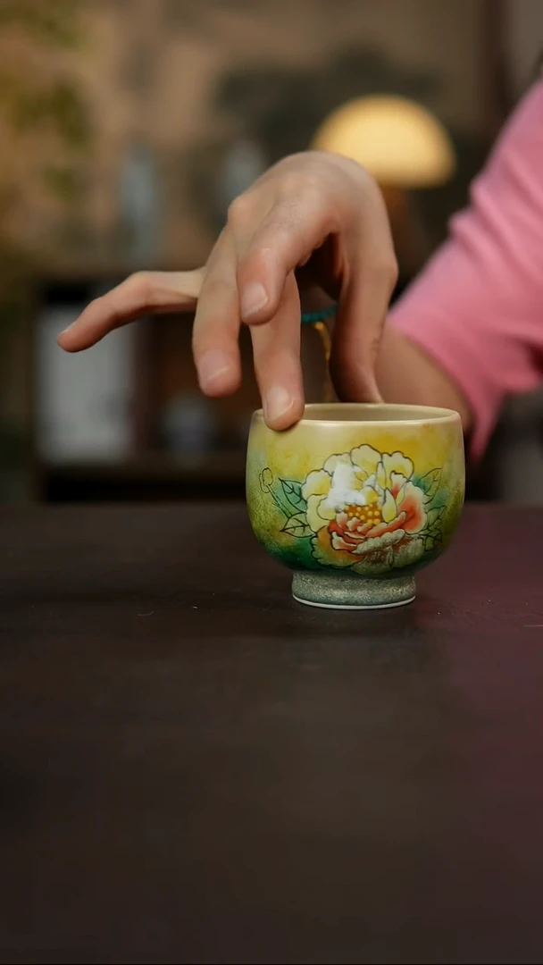 杯景德镇陶瓷杯碗柴烧多人