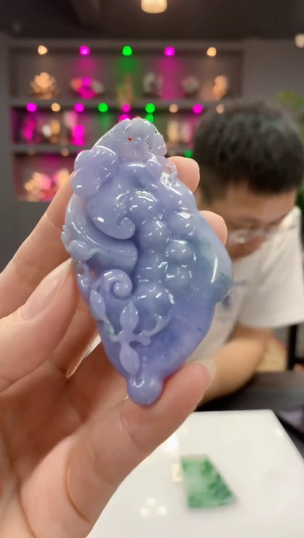 定制翡翠未镶嵌1015ry-毛货挂件69