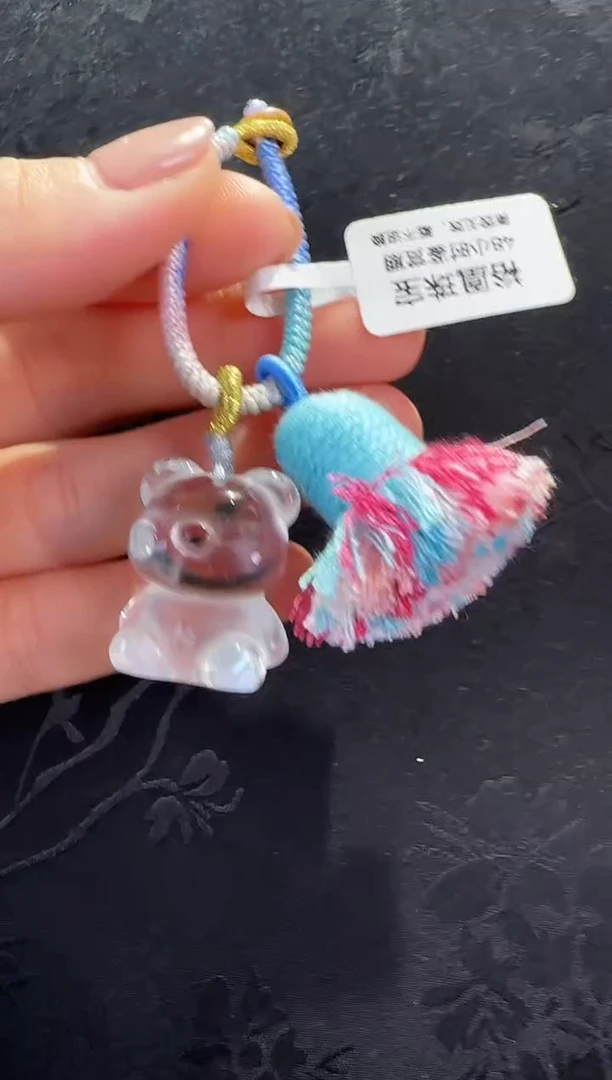 未镶嵌手链水晶小熊