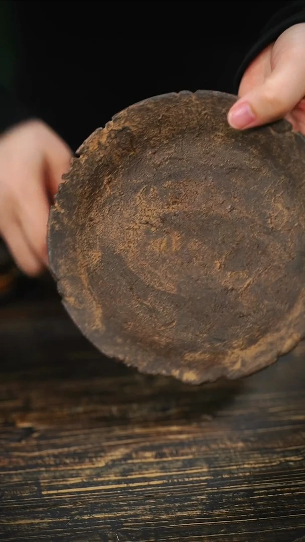 全手工制作 南蛮石纹壶承16CM