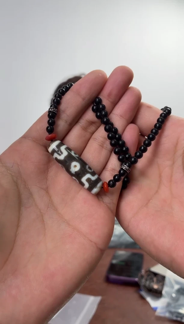 未镶嵌项链玛瑙/玉髓噶玛珠宝