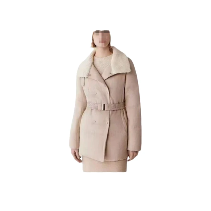 ROSSKANE冬季抗风保暖桑蚕丝羊驼绒鹅绒外套WT3412