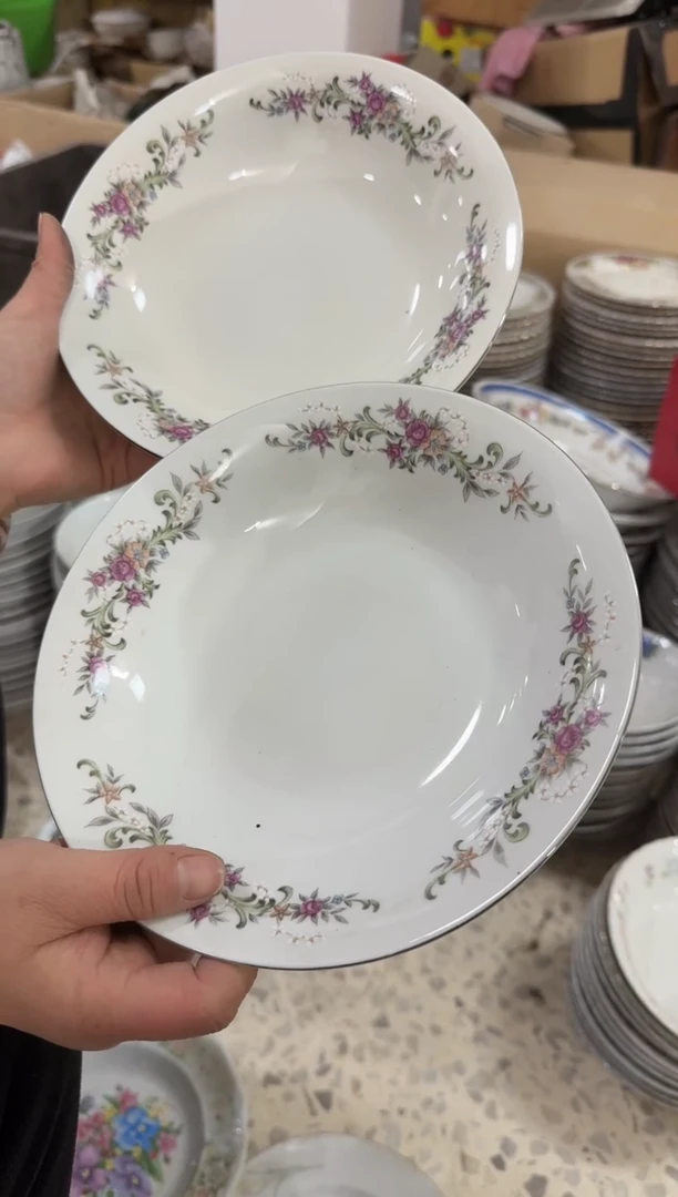 【闪购商品】摆件碗杯盘20.5厘米发黄微瑕介意勿拍