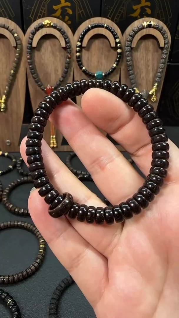 椰蒂手串原生态椰蒂跑环款8*4尺寸手串