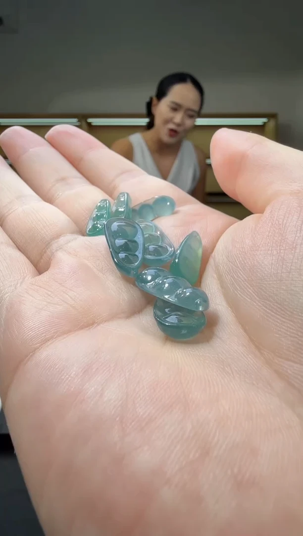 吊坠(不含链)未镶嵌翡翠豆子（多样性发其一）