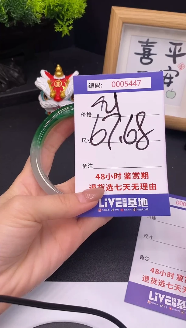 未镶嵌手镯翡翠0005447