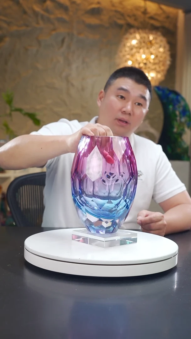 金红蓝设计款切面花器