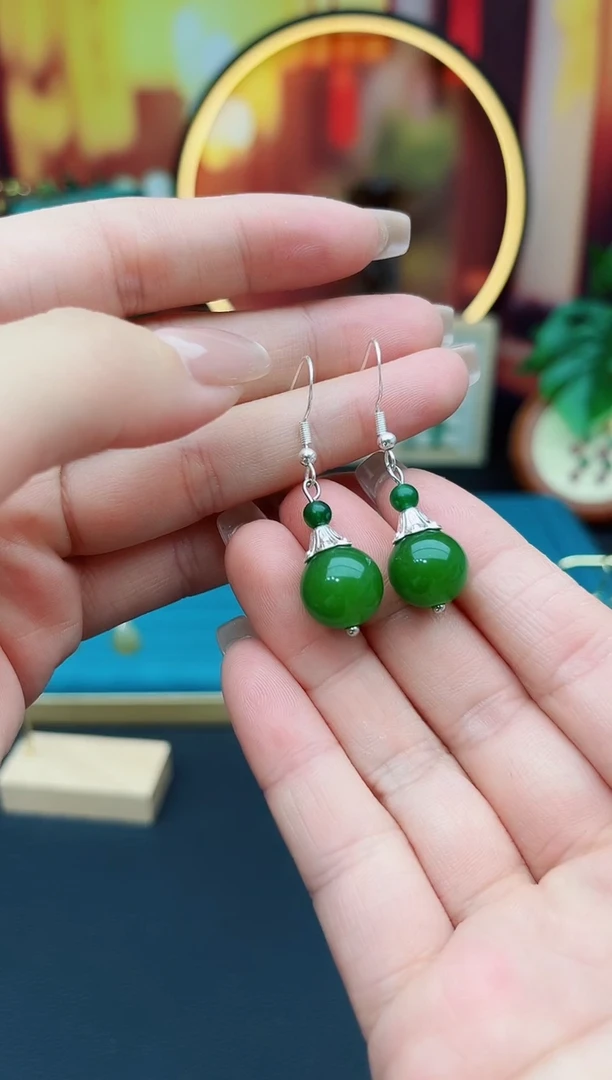 玛瑙/玉髓耳饰银S925镶嵌733000