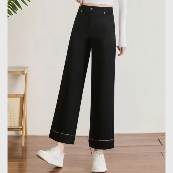阔腿裤2025秋冬新款高腰显瘦百搭简约气质时尚垂感休闲裤女裤6672