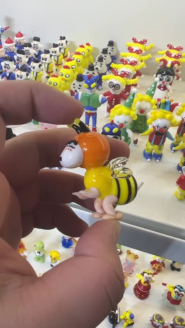 手工艺品琉璃小*蜜蜂小新