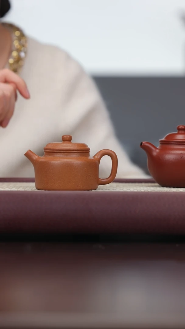 【闪购商品】紫砂茶壶D32大红袍莲子+桃花泥德钟