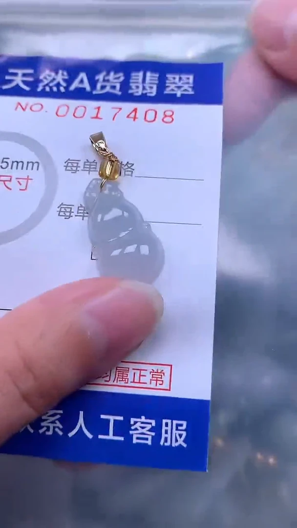 翡翠未镶嵌吊坠(不含链)1