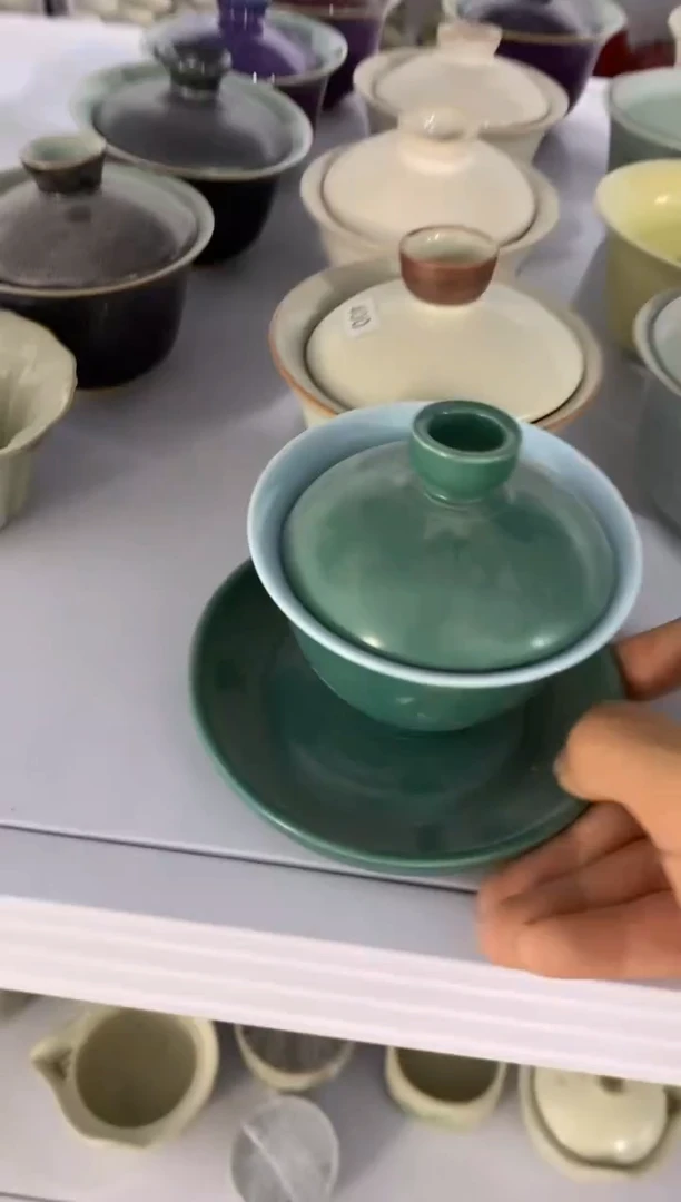 茶具茶壶、盖碗、主人杯、客杯（轻轻微瑕介意勿拍）