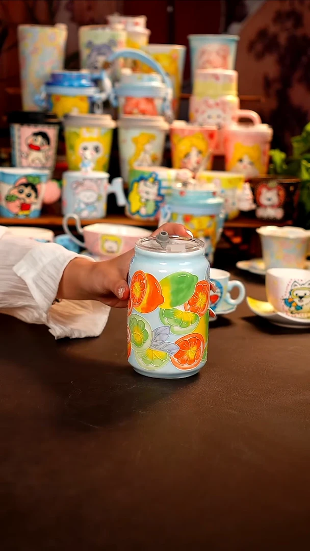 瓷韵手作景德镇手工手绘杯杯