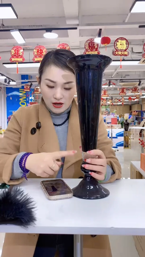 【闪购商品】玻璃2.10锦鸿JMIU-黑色铃兰