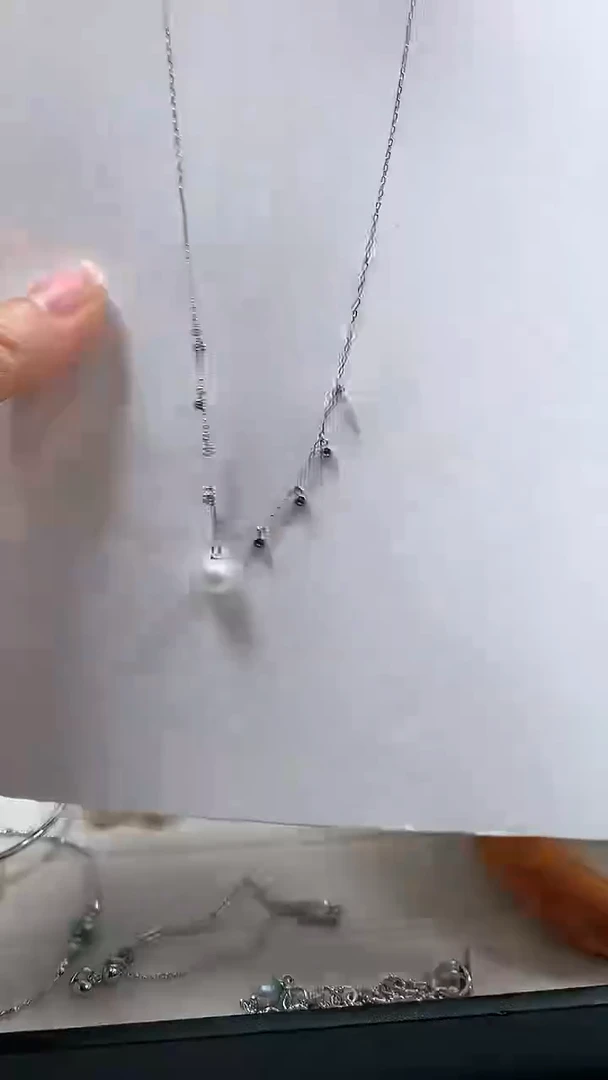 【闪购商品】海水珍珠颈饰银S925镶嵌海水珍珠多姿多彩套链