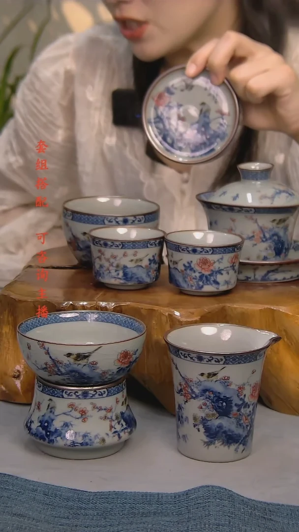 简装家用款7件套 老陶泥开片纹陶瓷茶具