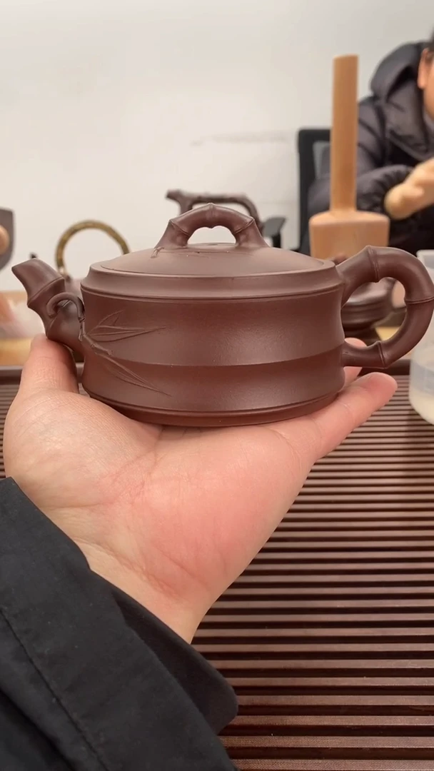 茶壶紫砂福利230毫升宽口竹段