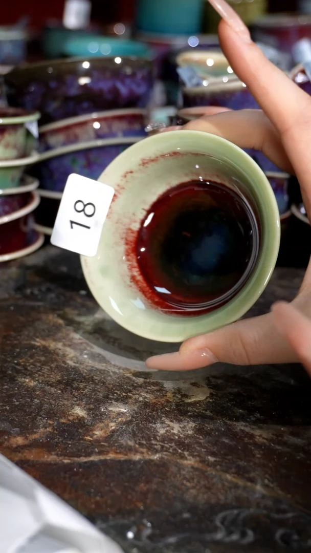 摆件精品窑变钧瓷茶器