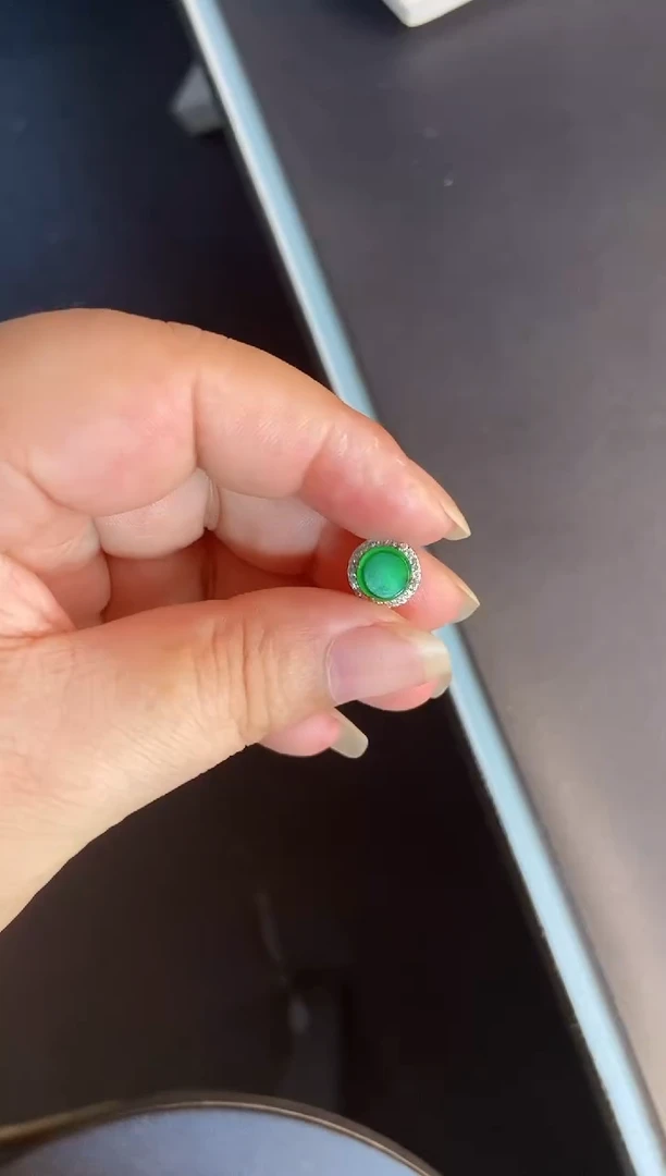 吊坠(不含链)银S925镶嵌翡翠1