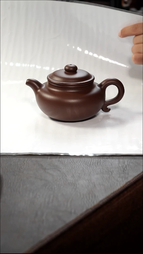 茶壶紫砂壶·17老紫泥仿古225cc