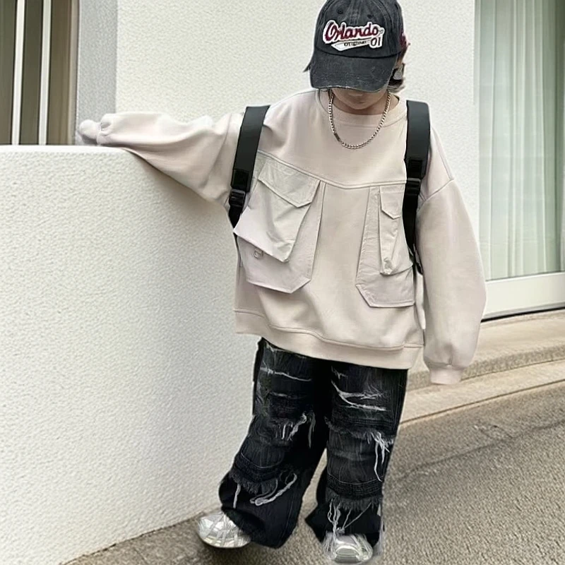 【童品轩】男童酷帅春季上衣裤子套装组合时尚