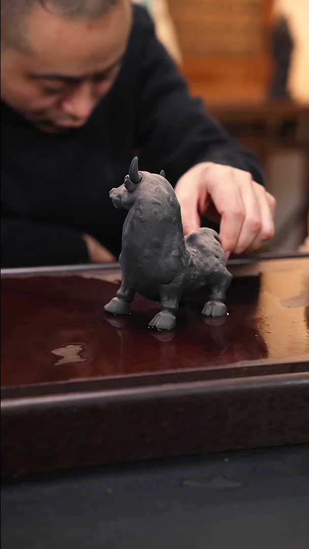 紫砂茶宠紫砂小牛