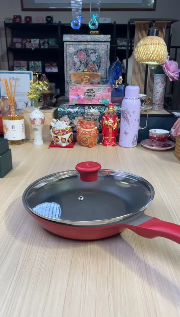 124红厨煎.锅（红色）