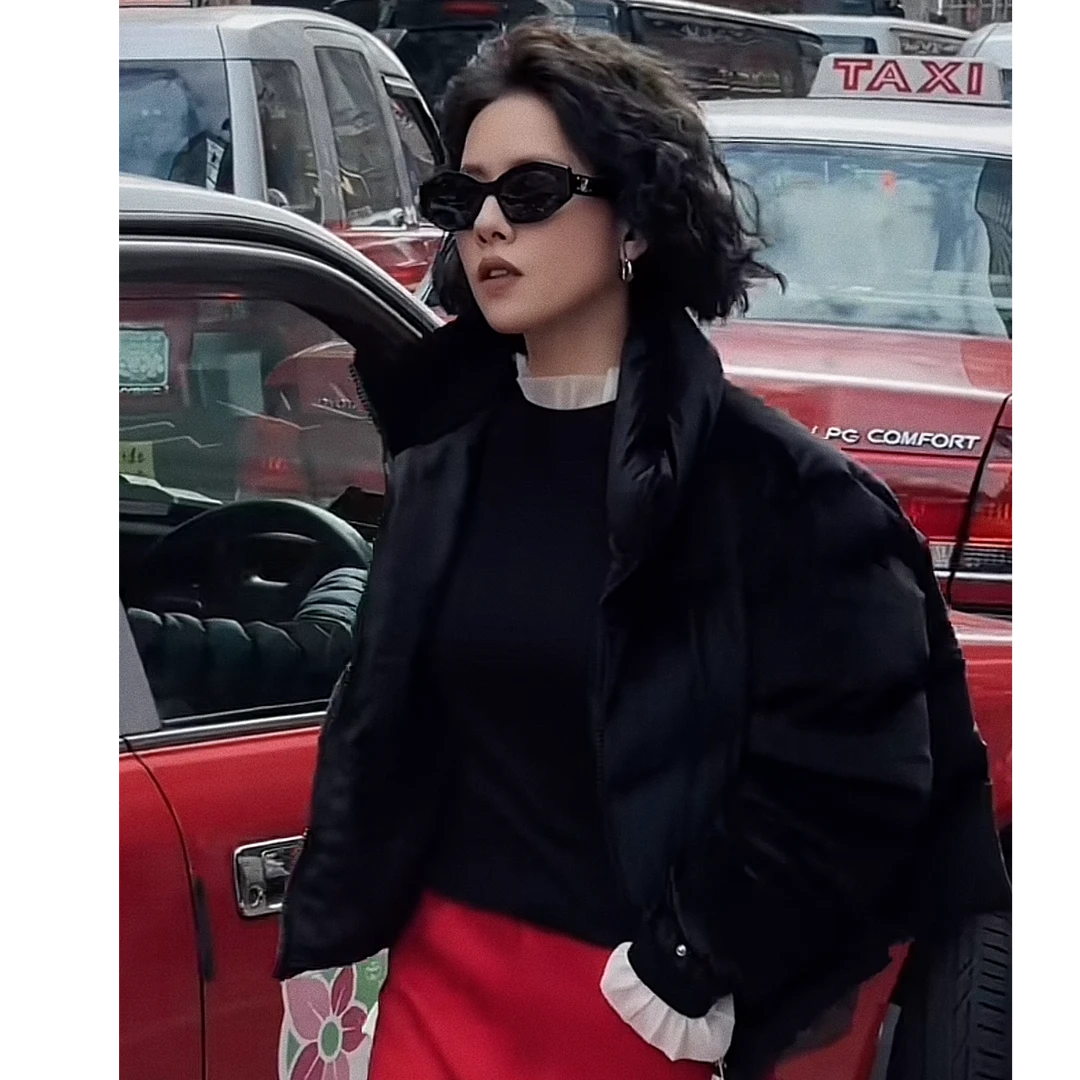 W.Diva【加温】90白鹅绒品质显高显瘦开胸白鹅绒羽绒服4C01Q3552