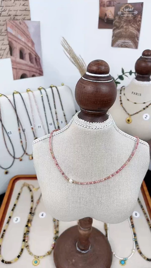 项链钛钢石英质玉1号极简人鱼