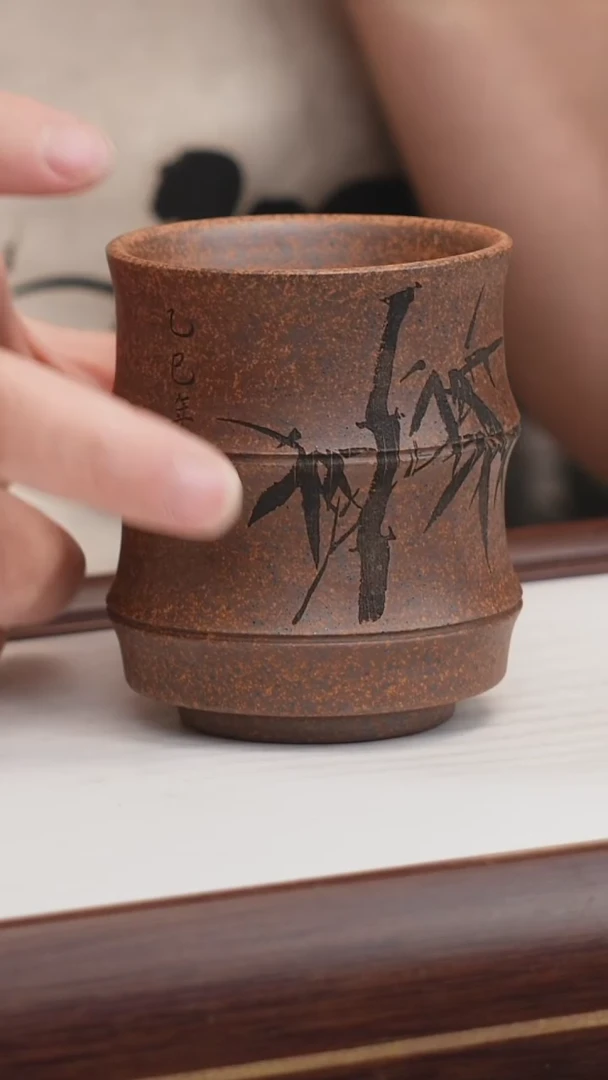 茶壶紫砂紫砂竹节杯
