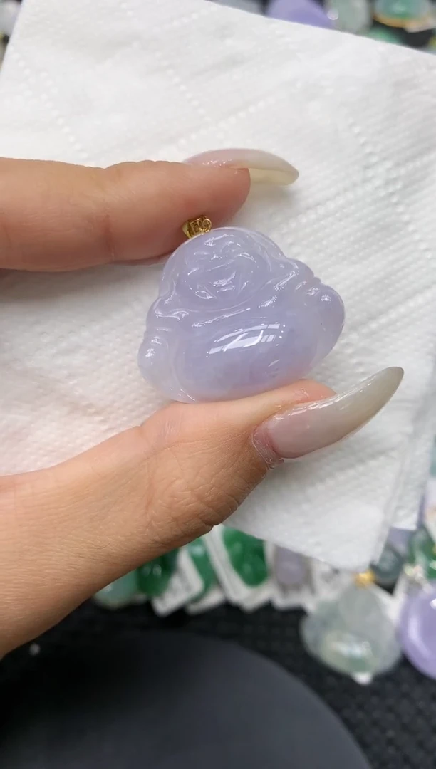 颈饰18K金镶嵌翡翠 1111111111