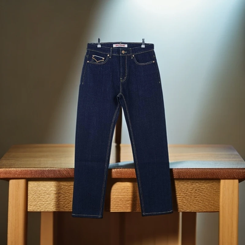 A001-A200孤品捡漏赤耳丹宁男士牛仔裤 四季直筒夏季经典宽松休闲