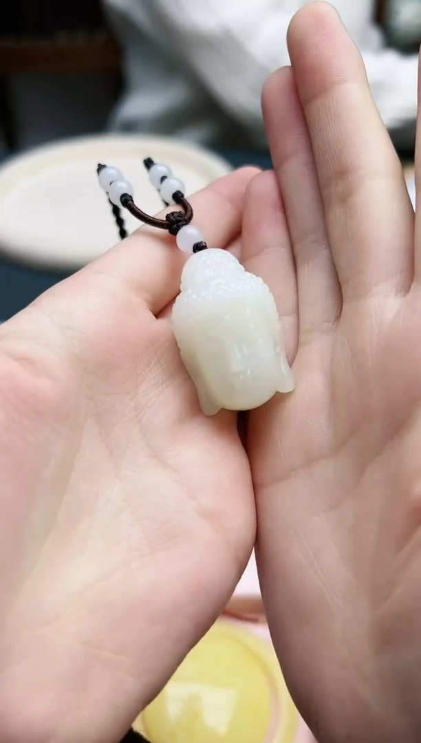 【闪购商品】和田玉吊坠未镶嵌和田玉佛首吊坠*1 QC