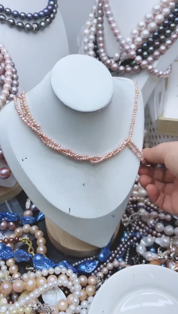 【闪购商品】淡水珍珠颈饰钛钢1