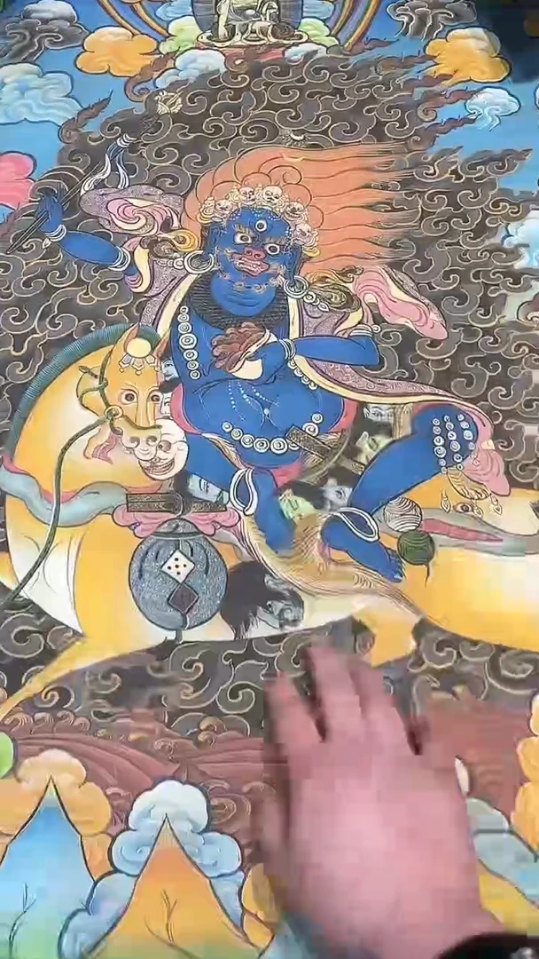 卷轴画【主播精品】高端卷轴画——唐卡AA73吉祥天母