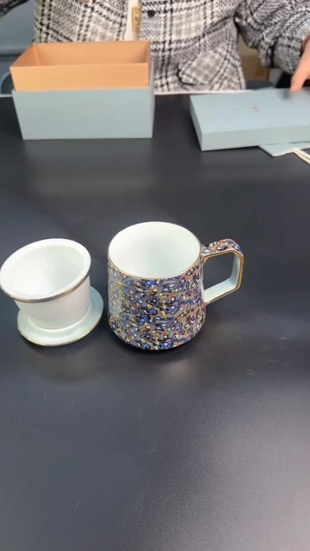 【闪购商品】仿大漆高端办公杯