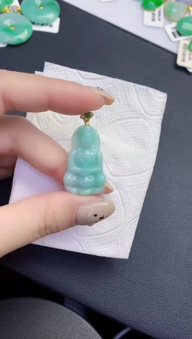 颈饰未镶嵌翡翠缅甸天然翡翠A货