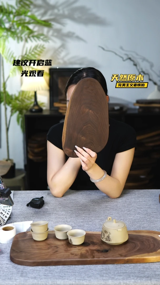 木北美黑胡桃原木.干裂疤结不属于商品质量问题完美主义者慎拍