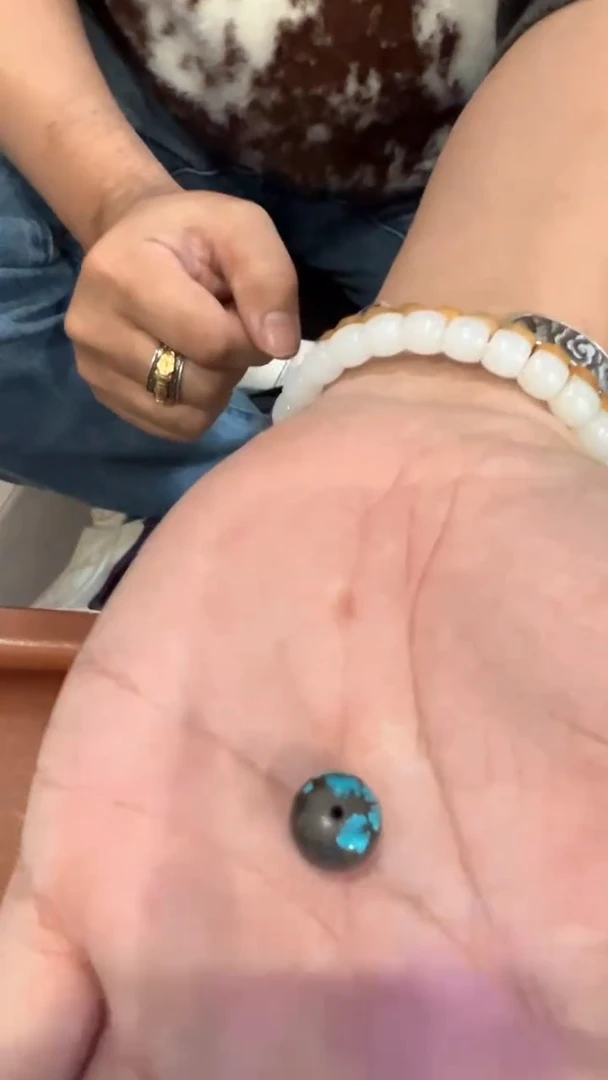 未镶嵌绿松石挂件约12mm 18-358