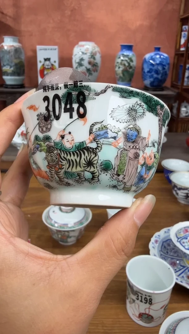 吴义松陶盟手绘陶瓷编码：304/8