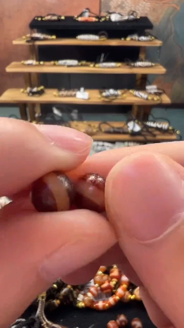 玛瑙/玉髓（覆膜）颈饰未镶嵌2.(微瑕随机发货)