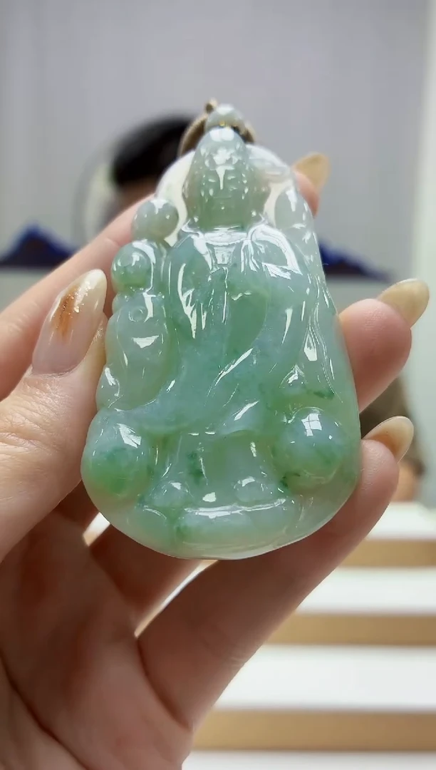 未镶嵌定制翡翠4917jw-毛货挂件66