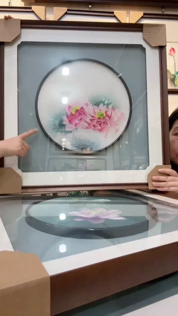 横款非遗苏绣手工刺绣挂画