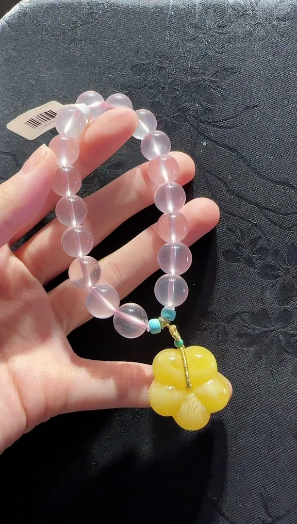18K金镶嵌手串水晶花花款