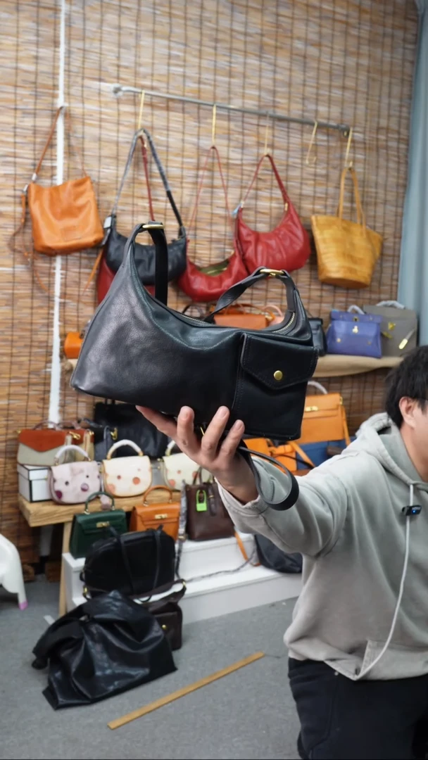 头层牛皮水晶植鞣 肩带