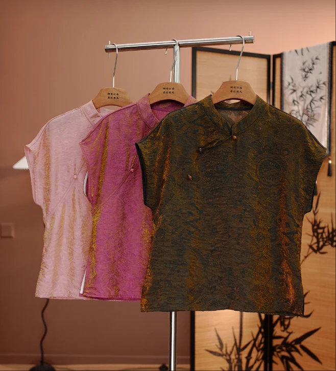 【浮光锦】夏季新款新中式国风文艺气质复古国潮中式服装上衣